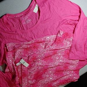 Lane Bryant two piece pajamas 22/ 24 snowflakes!